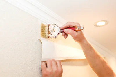 Pose de papier peint à Théza — revêtements muraux et toiles de verre
